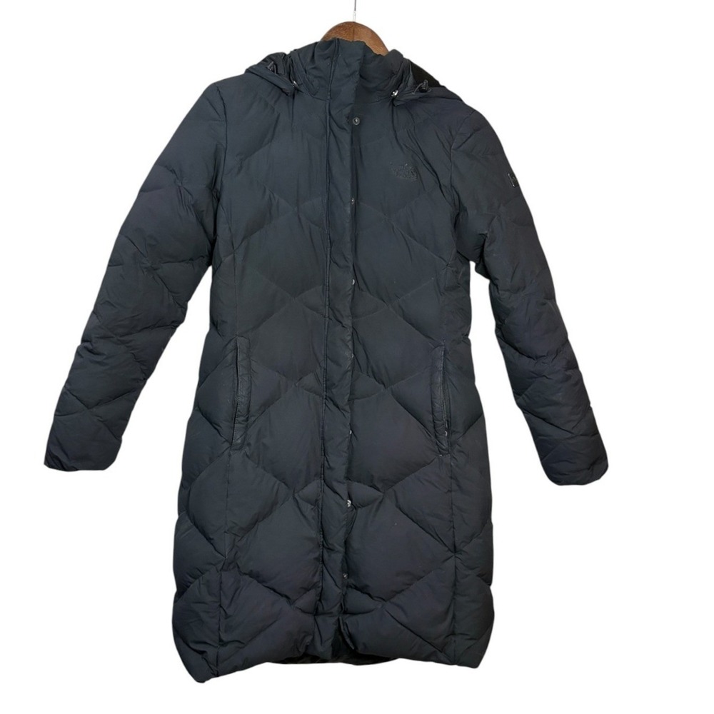 The North Face Womens Miss Metro Parka M Black 550 Goose Down Long Puffer Coat